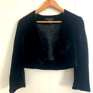 French Connection Velvet Crop Jacket